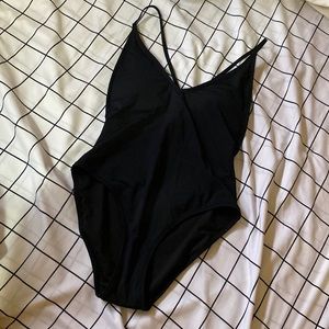 Garage Criss Cross One Piece Bathing Suit